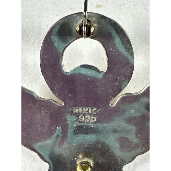 Gold and Silver Angel Pendant Mexico 925 - Picture 4 of 4